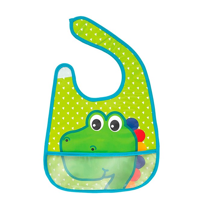 Babador com bolso Dino